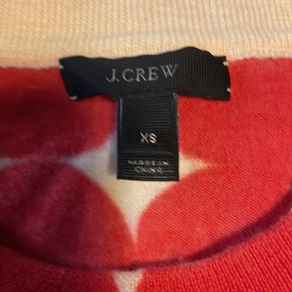 J. Crew Optic Dot Tippi Sweater Size XS 3/4 Sleeve - Picture 3 of 7